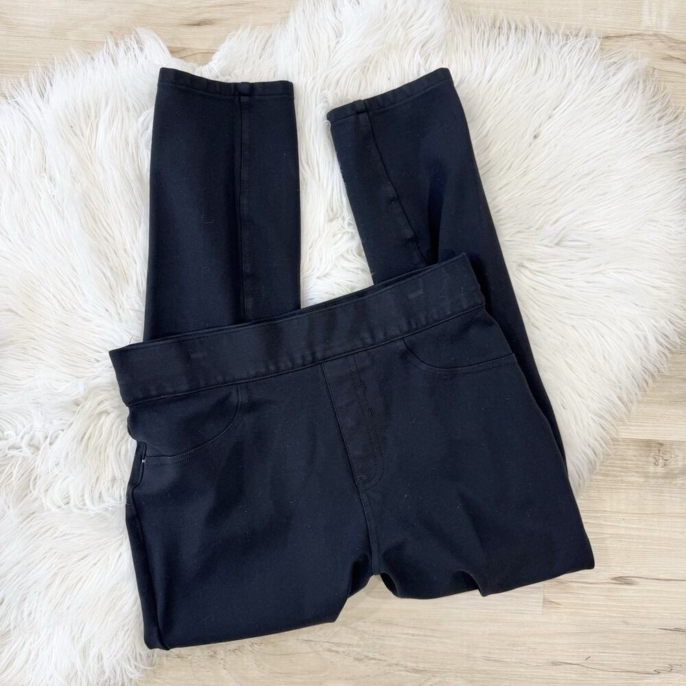 Spanx Black Pull On Skinny Jeggings Low Rise S7015 medium